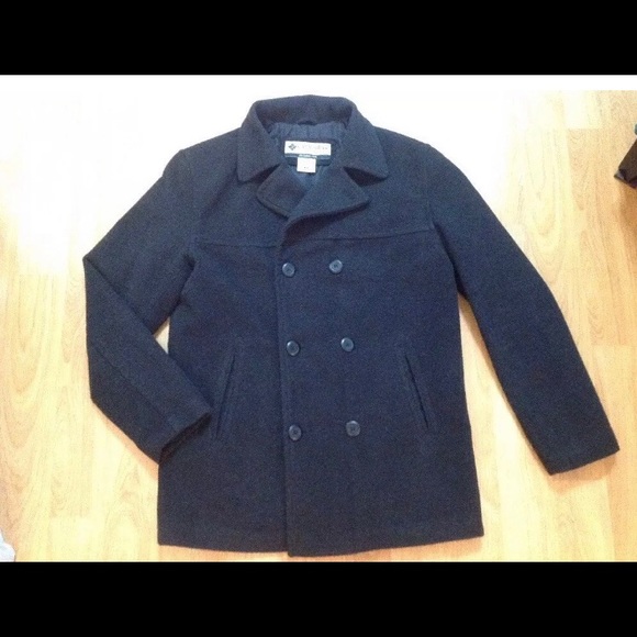 Men’s Columbia charcoal gray peacoat - Picture 6 of 8
